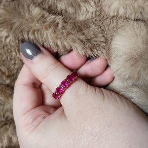 Elegant Pink Gemstone Ring